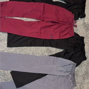 Women's Straight Leg scrubs  - Black, Burgundy, and Gray